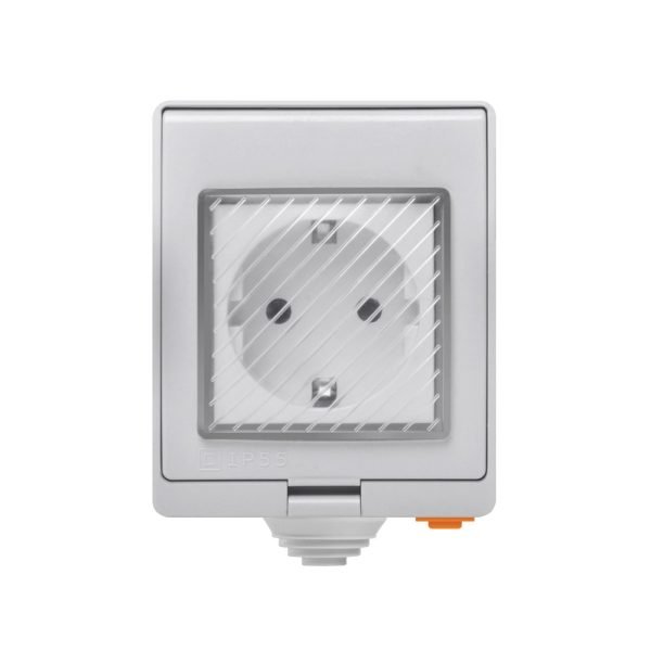 SONOFF S55 – WiFi водоустойчив Контакт за открит външен монтаж 16A IP55