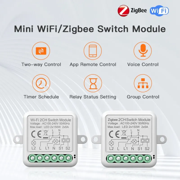Smartonoff Bulgaria Tuya Zigbee WiFi DIY Интелигентен Едноканален Безжичен Прекъсвач