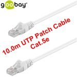 GOOBAY 10М UTP Patch Cable Cat.5e Мрежов кабел Бял цвят