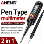 ANENG A3010 Мултицет Тип Писалка С висока прецизност за бързо измерване на AC/DC Напрежение Съпротивление Капацитет Честота Hz С подсветка на дисплея NCV