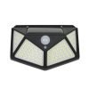 PNI GreenHouse WS10 LED Соларна лампа 100 светодиода 600 lm PIR ъгъл 120 градуса 1800 mAh Стенен монтаж