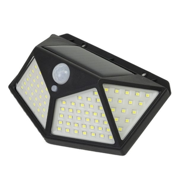 PNI GreenHouse WS10 LED Соларна лампа 100 светодиода 600 lm PIR ъгъл 120 градуса 1800 mAh Стенен монтаж - Image 3