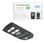 PNI SL210 Лампа за улично осветление 6.5W С вграден соларен панел 10W 6500K 1000lm 2 x вградена батерия 10Ah Микровълнов сензор за движение