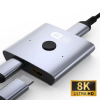 NIERBO 8K Двупосочен HDMI 2.1 Сплитер Ultra HD 4K@120Hz 8K@60Hz 48Gbps HDMI хъб за PS5 Xbox