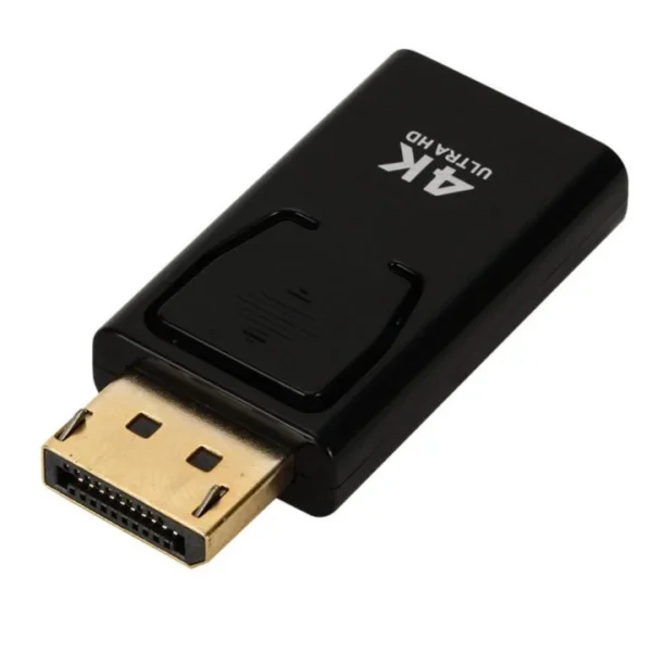 Адаптер DisplayPort към HDMI - 4K Видео и Аудио кабел за Компютър Лаптоп и Телевизор