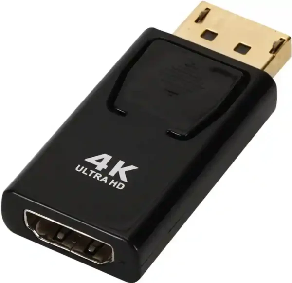 Адаптер DisplayPort към HDMI - 4K Видео и Аудио кабел за Компютър Лаптоп и Телевизор - Image 2